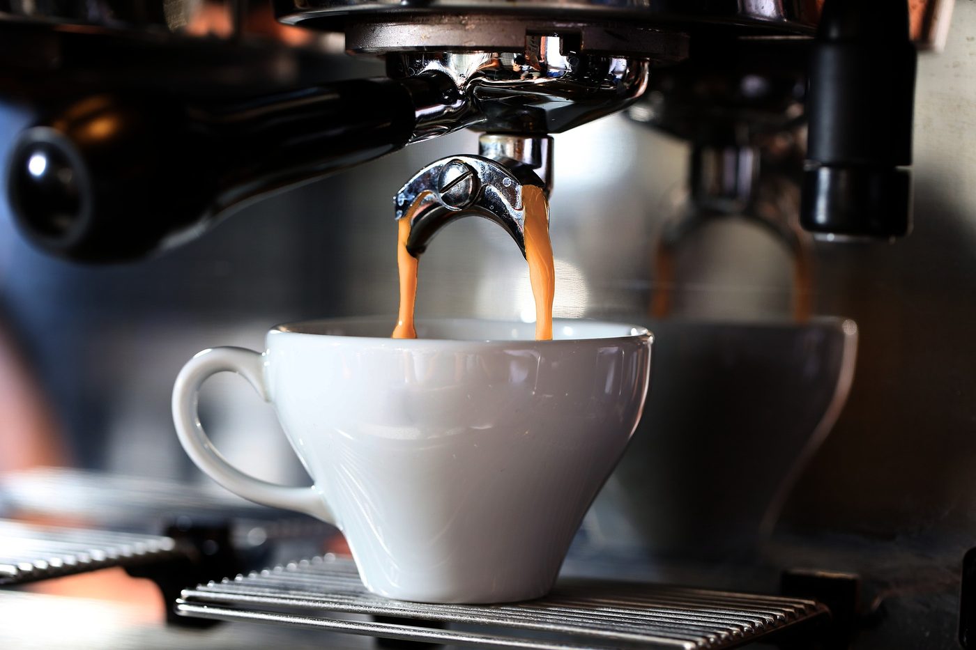 Espresso recién extraído